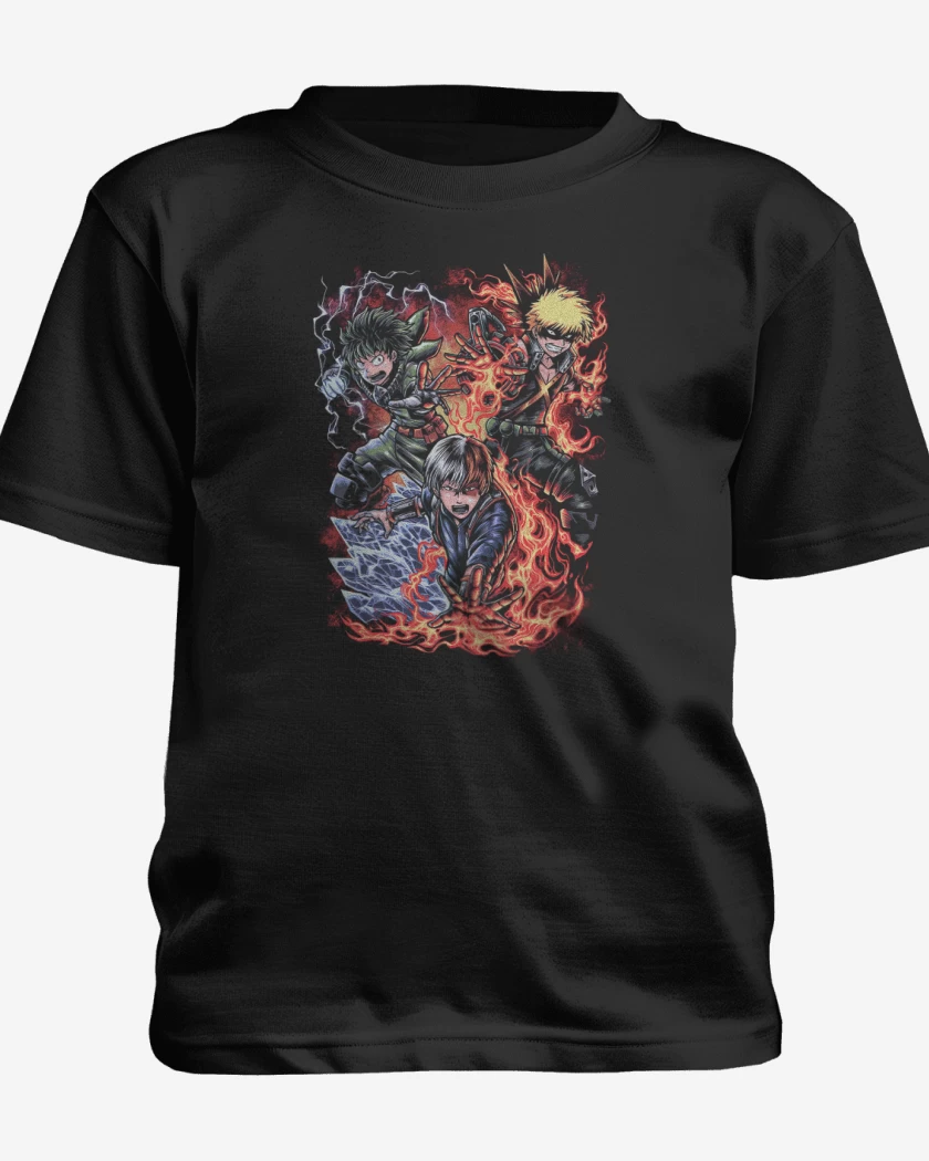 Polera de niño Negro de Trio Clase 1A