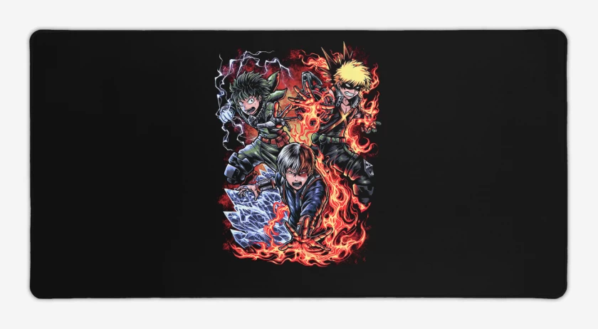 Mouse pad Gamer Negro de Trio Clase 1A
