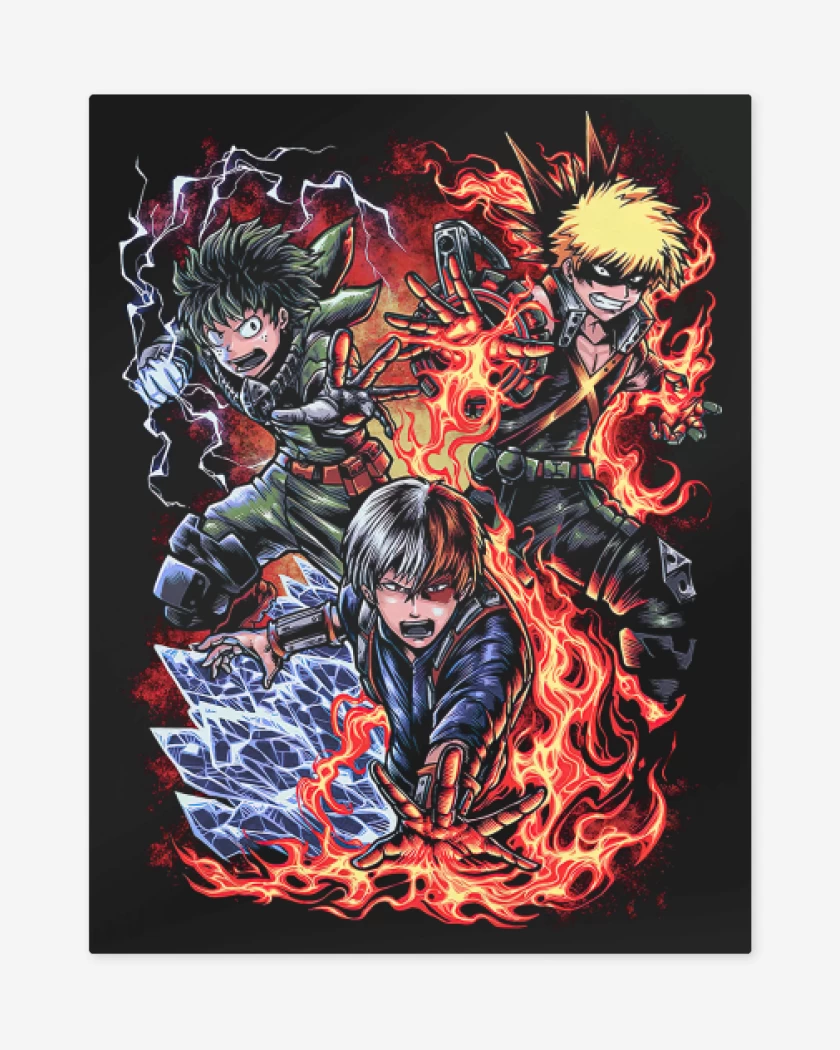 Print metalico Negro de Trio Clase 1A