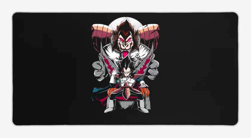 Mouse pad Gamer Negro de Gran Príncipe Vegeta