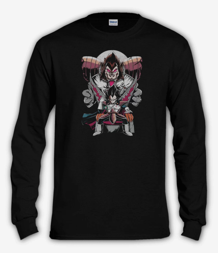 Polera manga larga Negro de Gran Príncipe Vegeta