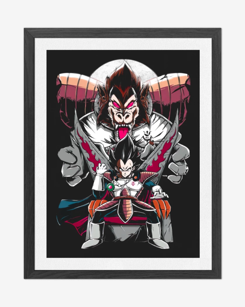 Cuadro decorativo Negro de Gran Príncipe Vegeta
