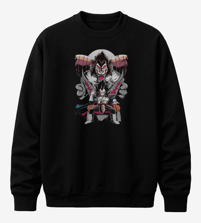 Poleron polo Negro de Gran Príncipe Vegeta