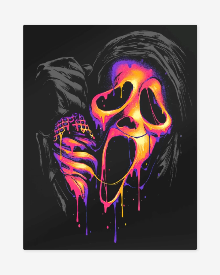 Print metalico Negro de Screeam
