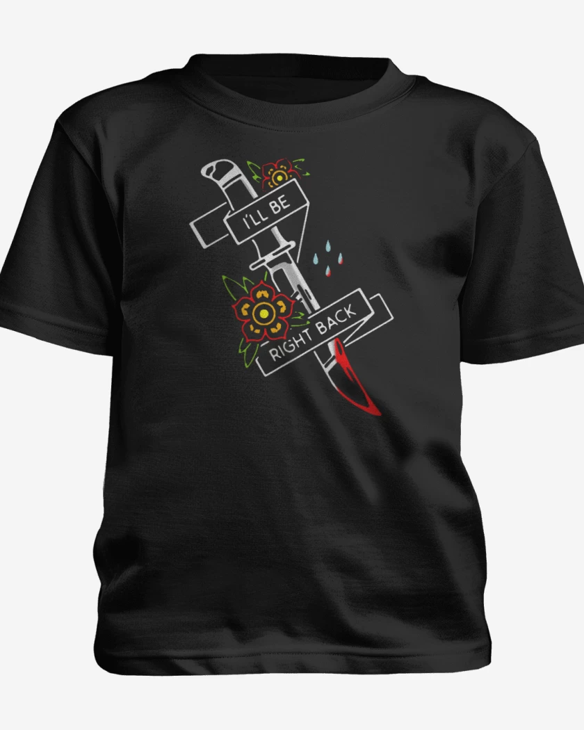 Polera de niño Negro de ill be right back