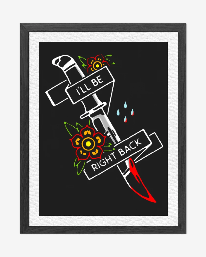 Cuadro decorativo Negro de ill be right back
