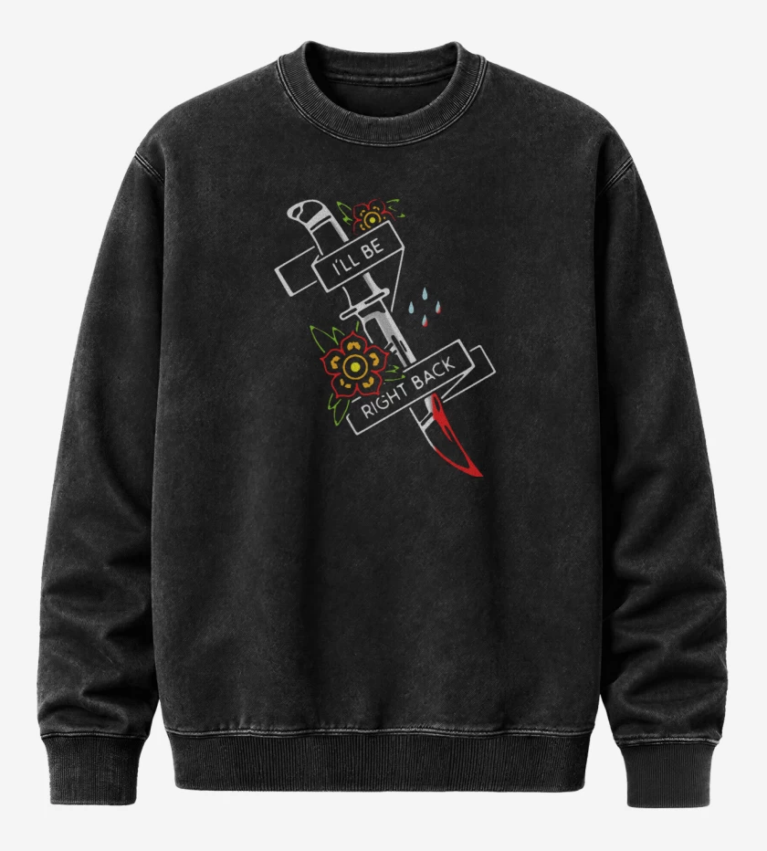 Poleron Polo Acid Wash Negro de ill be right back