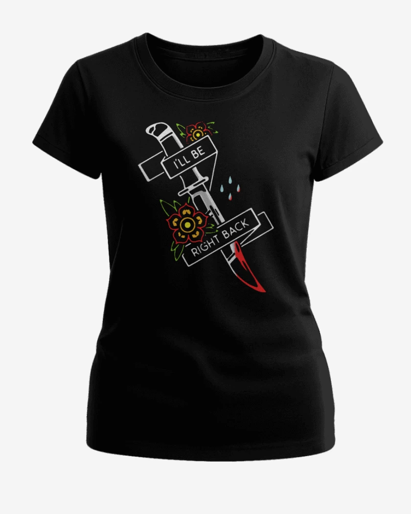 Polera de Mujer Negro de ill be right back
