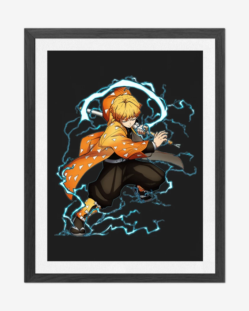 Cuadro decorativo Negro de Zenitsu 3