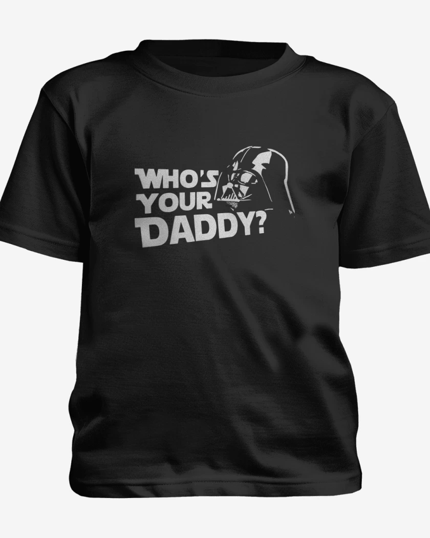 Polera de niño Negro de Whos your daddy