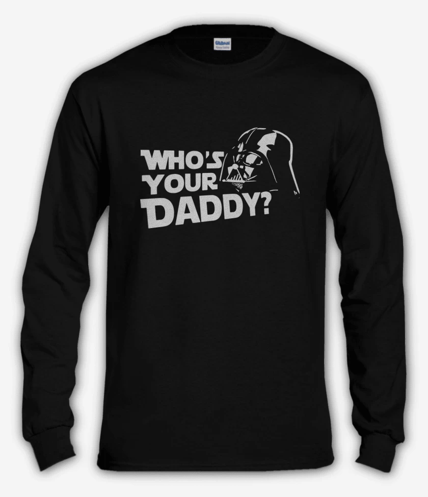 Polera manga larga Negro de Whos your daddy