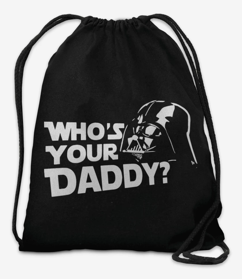 Mochila Negro de Whos your daddy