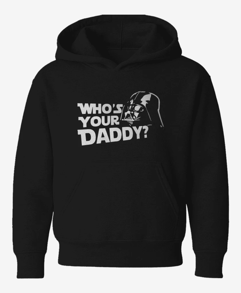 Poleron de niño Negro de Whos your daddy