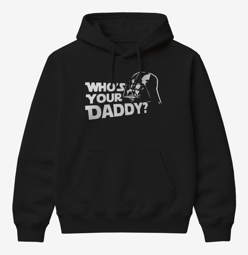 Poleron Canguro básico Negro de Whos your daddy