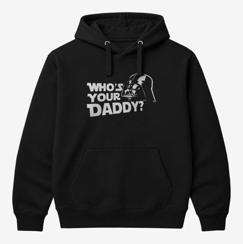 Polerón Canguro Negro de Whos your daddy