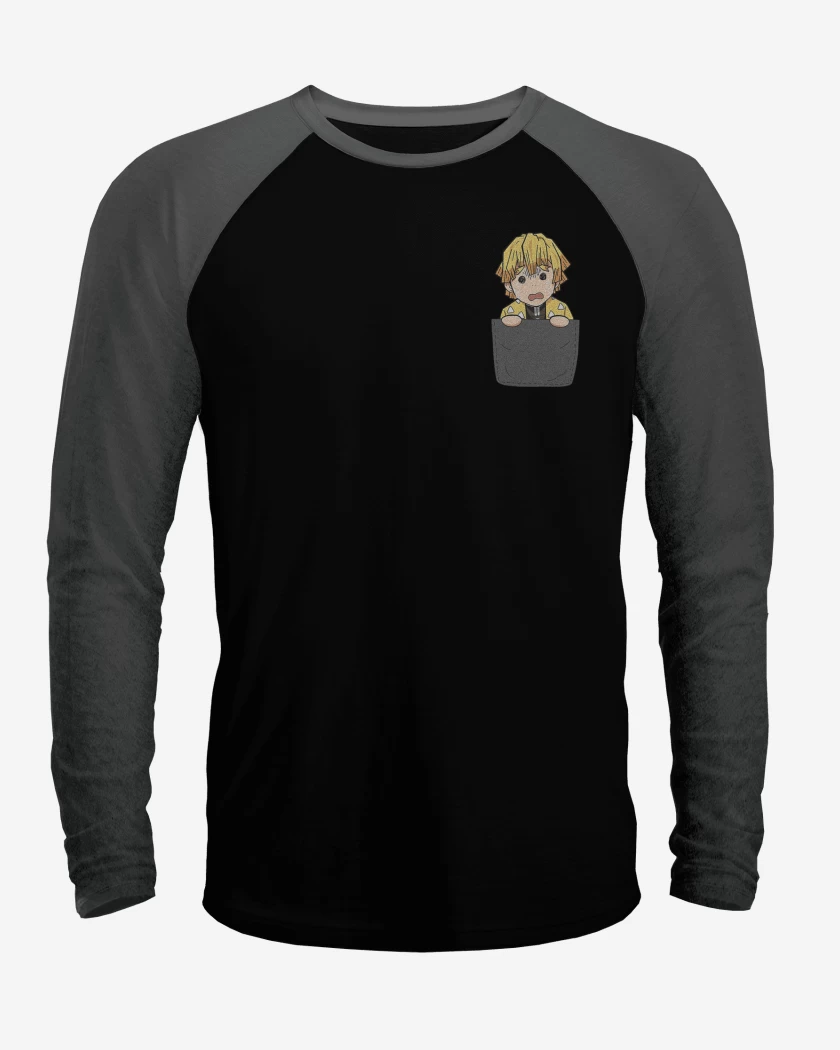 Polera Raglan Zenitsu de Bolsillo