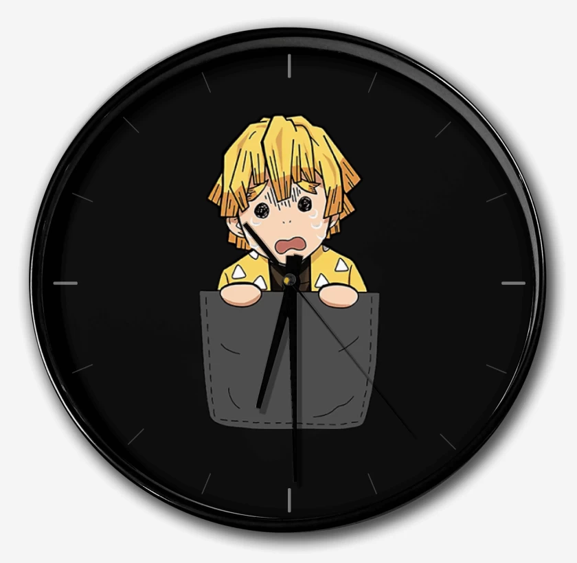 Reloj Negro de Zenitsu de Bolsillo