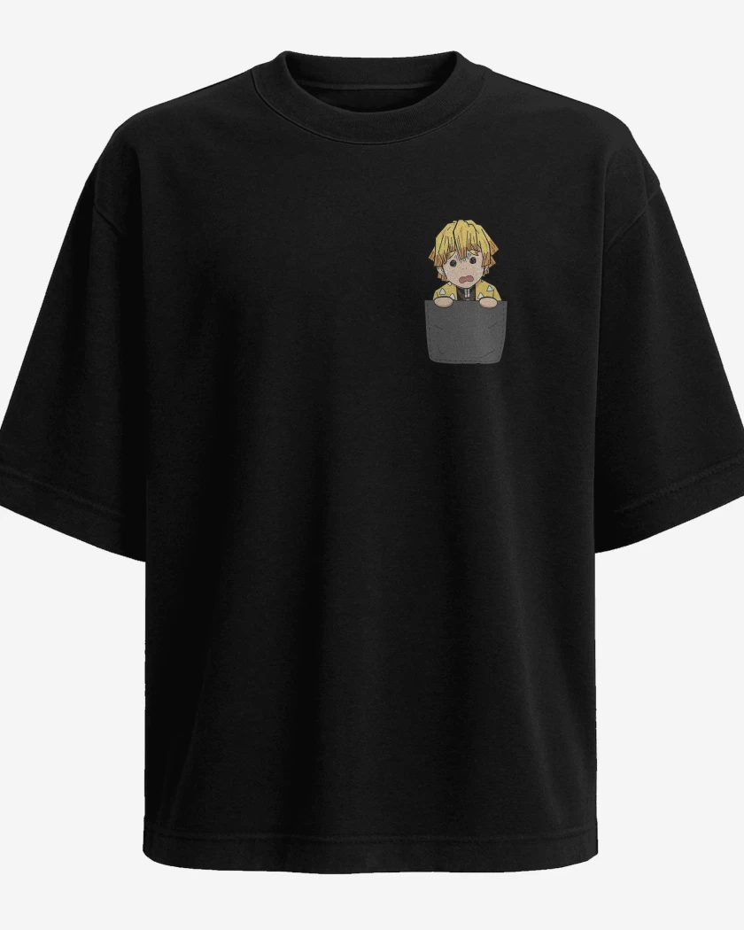 Polera Oversize Zenitsu de Bolsillo