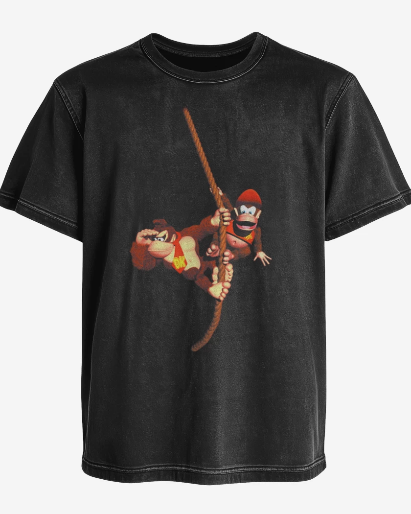 Polera desgastada Donkey a la cuerda