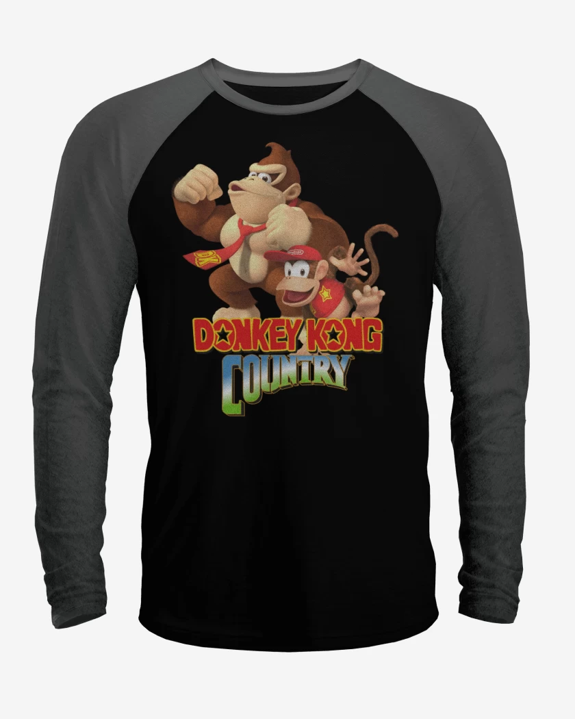 Polera Raglan Donkey kong Country