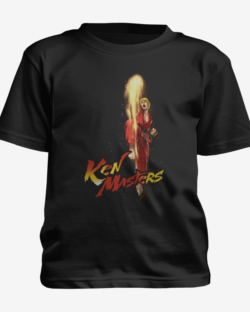 Polera de niño Negro de Ken Masters