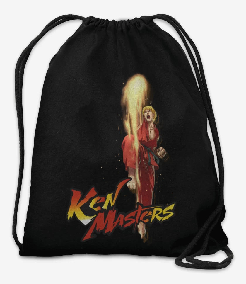 Mochila Negro de Ken Masters
