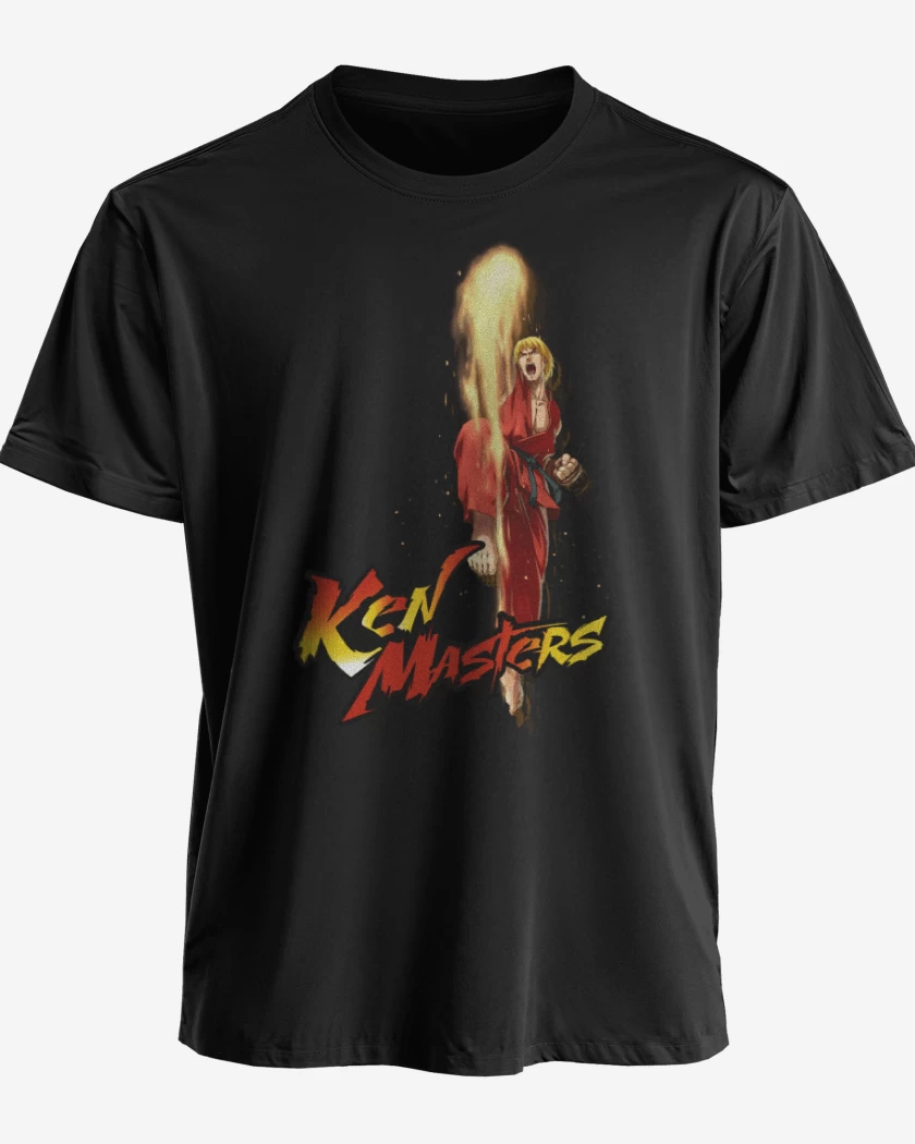 Polera premium Negro de Ken Masters