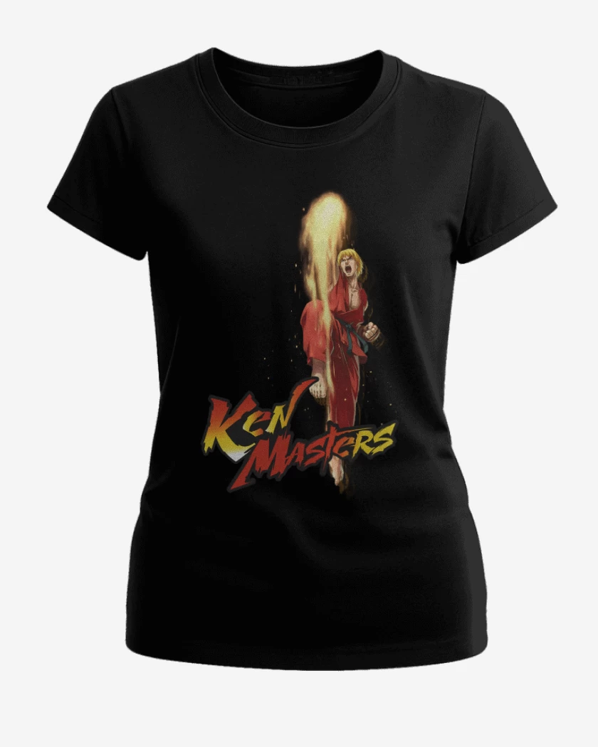 Polera de Mujer Negro de Ken Masters