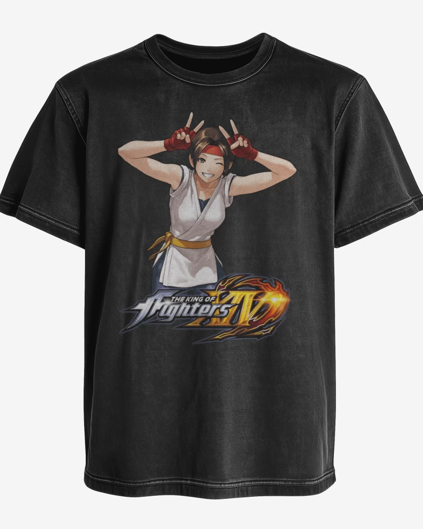 Polera desgastada Negro de Yuri