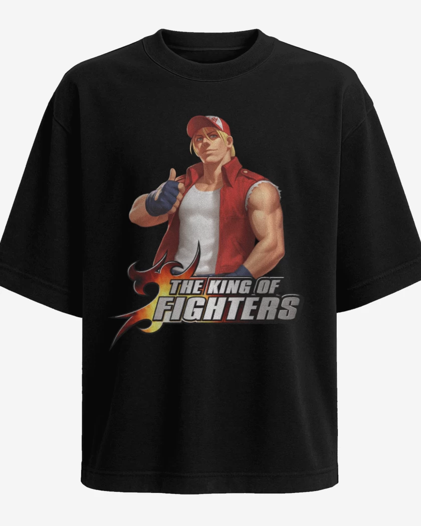Polera Oversize Negro de Terry Bogard