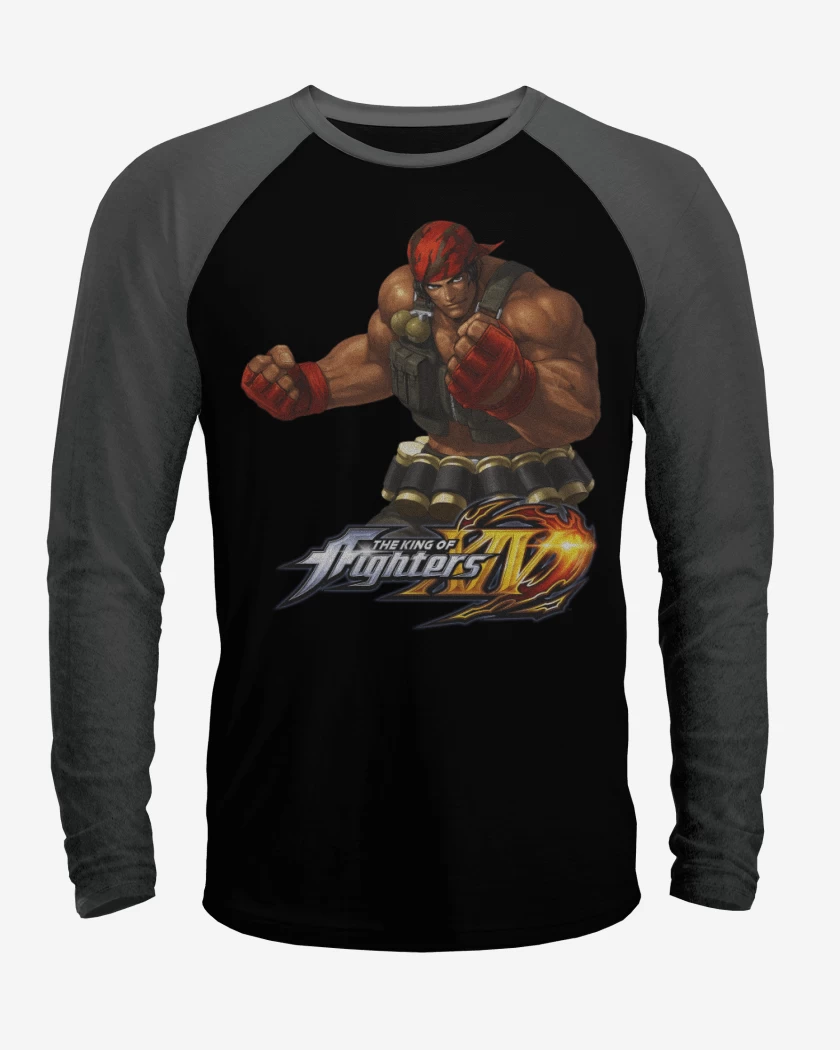Polera Raglan Negro / Negro Heather de Ralf