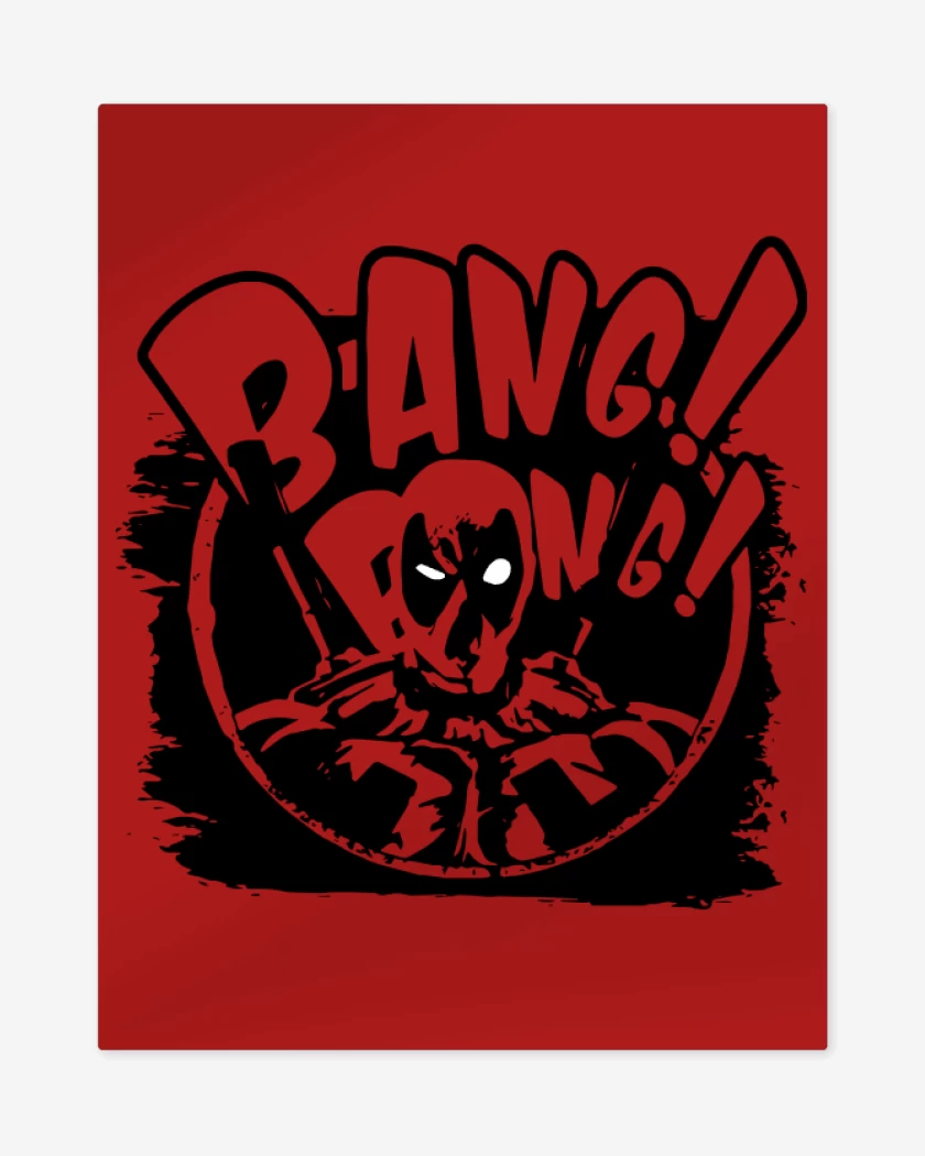 Print metalico Bang bang