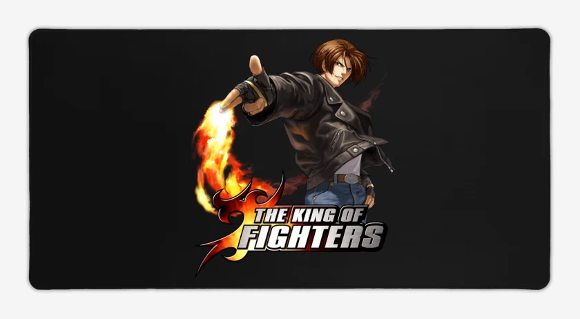 Mouse pad Gamer Negro de Kyo Kusanagi