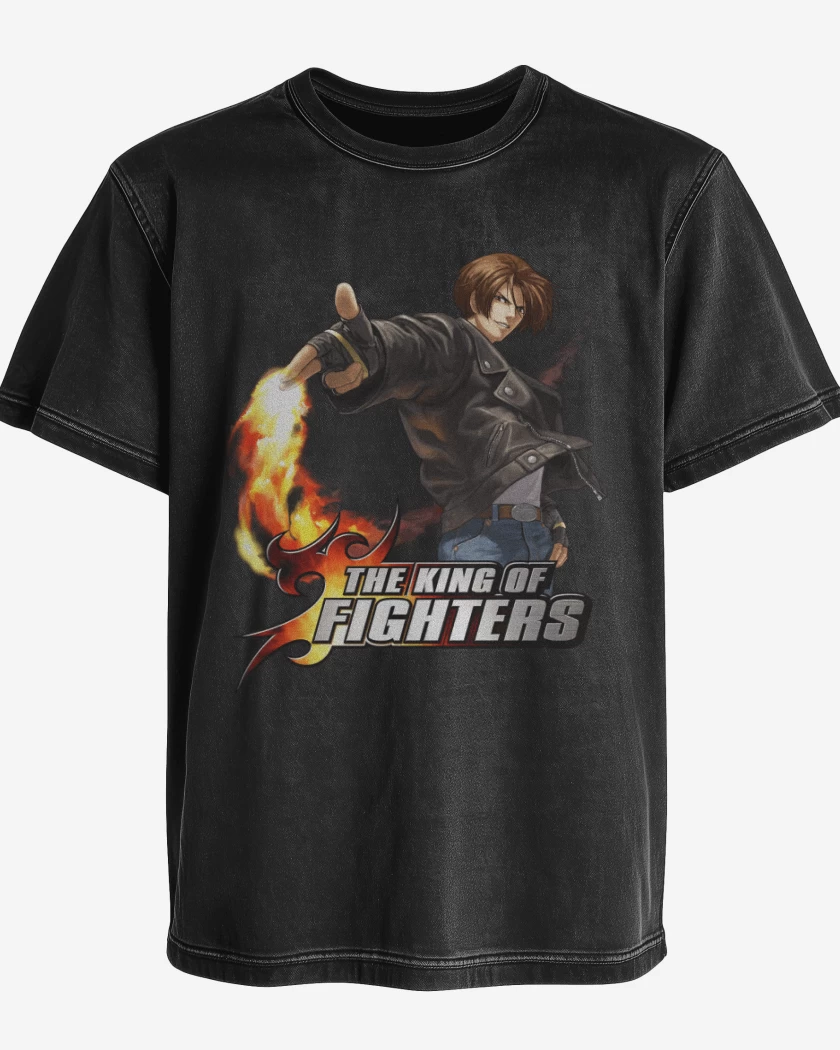 Polera desgastada Negro de Kyo Kusanagi