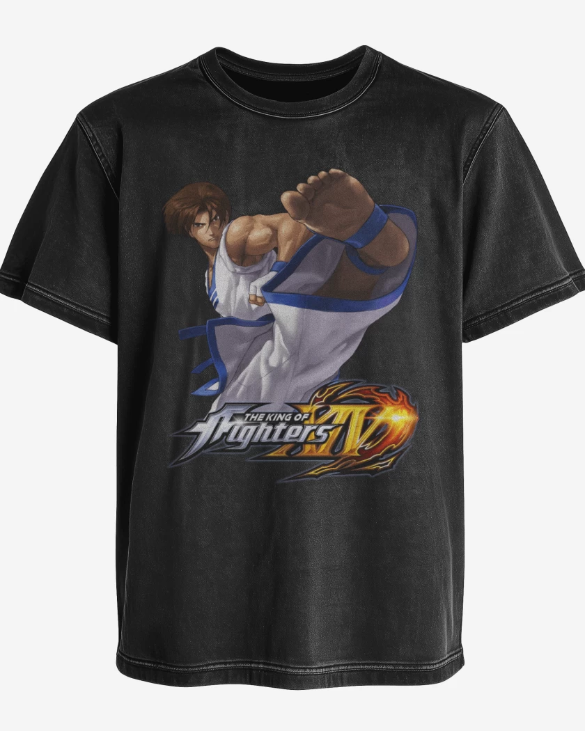 Polera desgastada Negro de Kim
