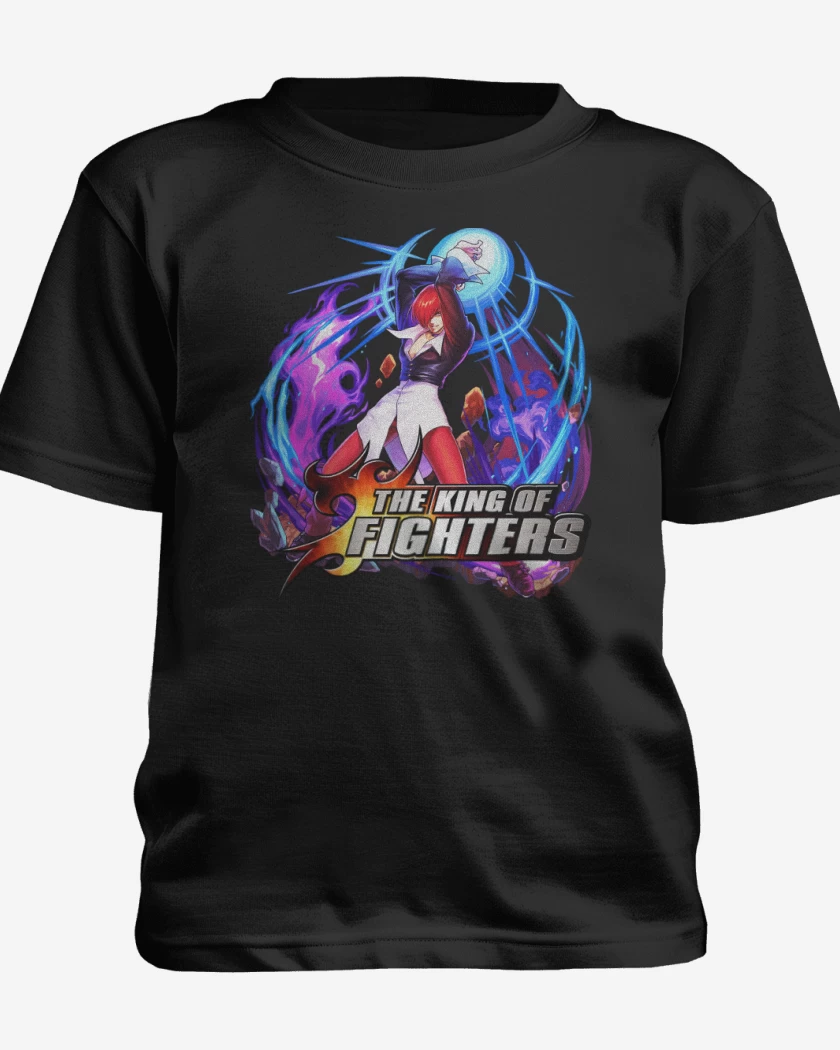 Polera de niño Negro de Iori Yagami