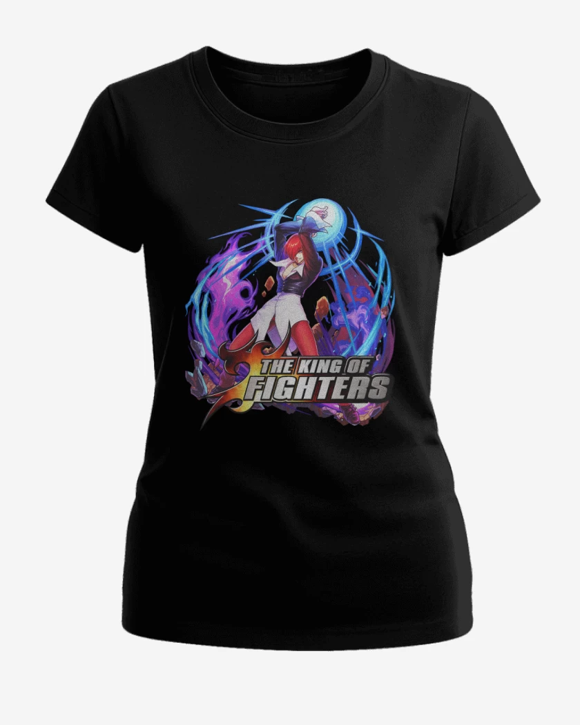 Polera de Mujer Negro de Iori Yagami