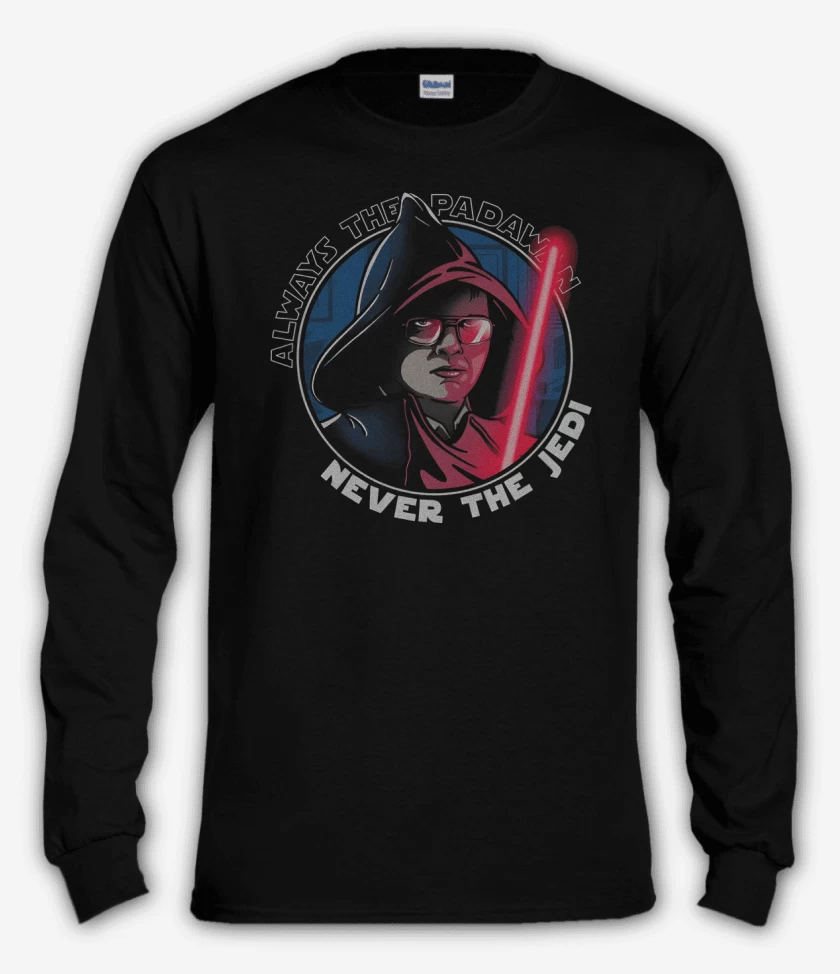 Polera manga larga Negro de Never The JEDI