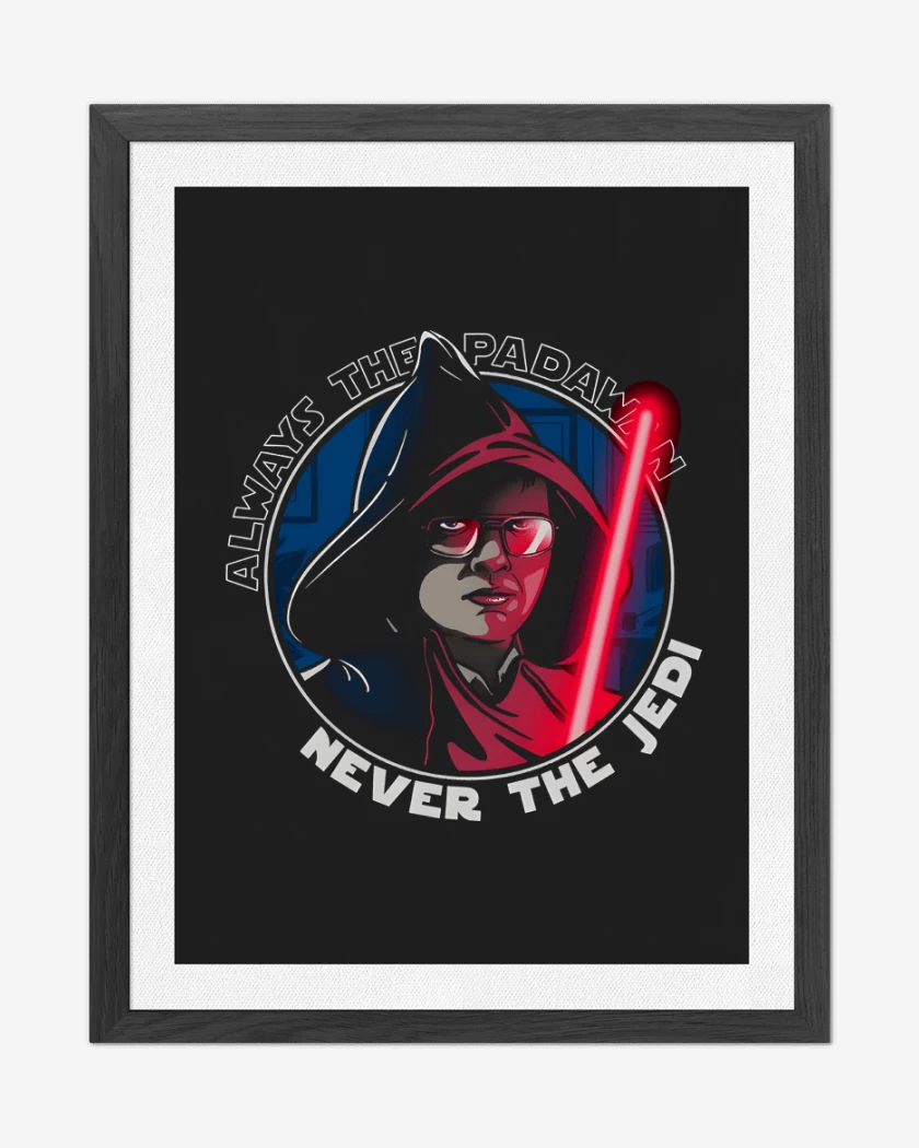 Cuadro decorativo Negro de Never The JEDI