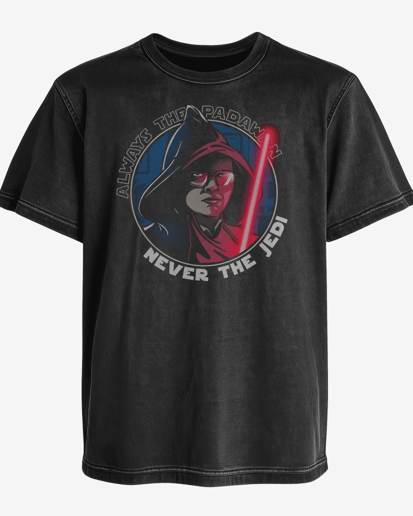 Polera desgastada Negro de Never The JEDI