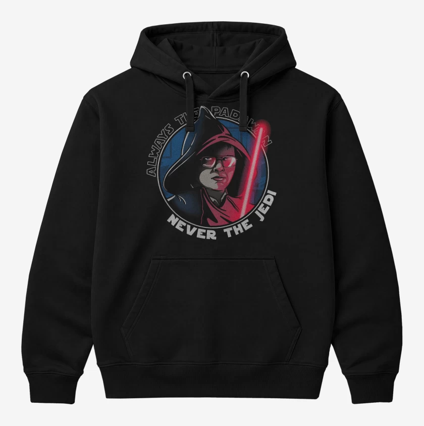 Polerón Canguro Negro de Never The JEDI
