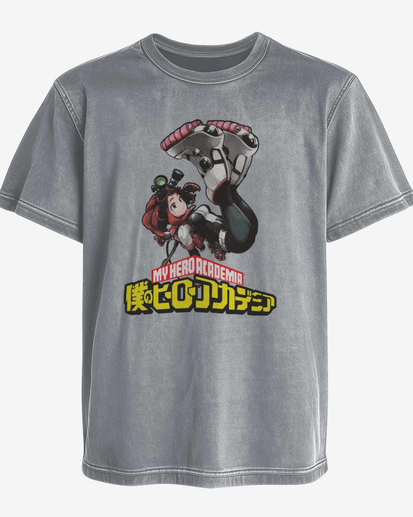 Polera desgastada Gris Melange de Gravity zero