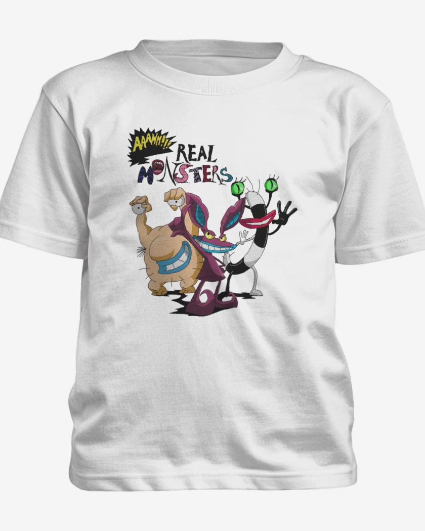 Polera de niño Blanco de Real Monsters