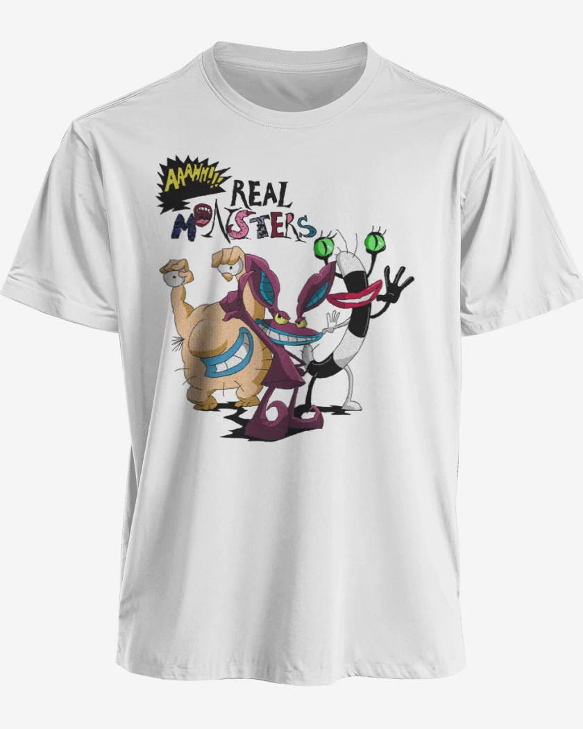 Polera premium Blanco de Real Monsters