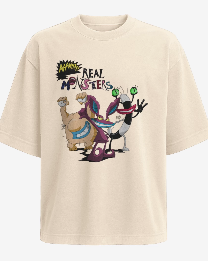 Polera Oversize Beige de Real Monsters