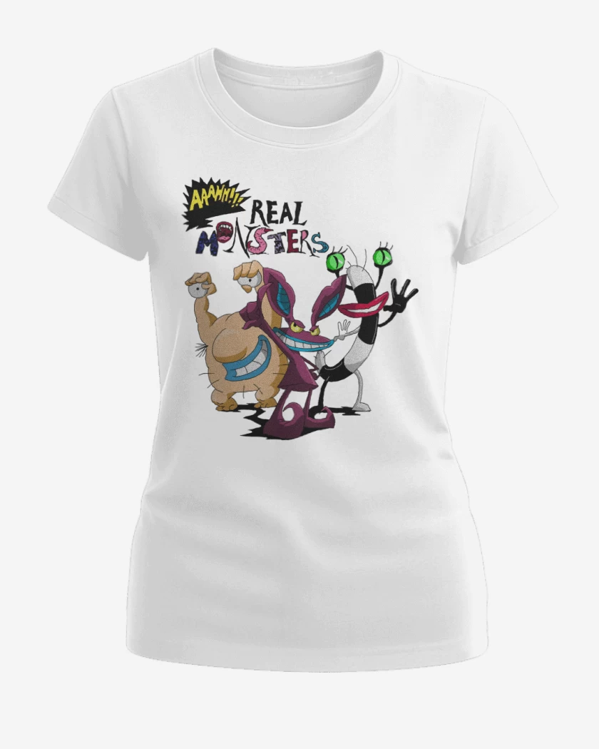 Polera de Mujer Blanco de Real Monsters