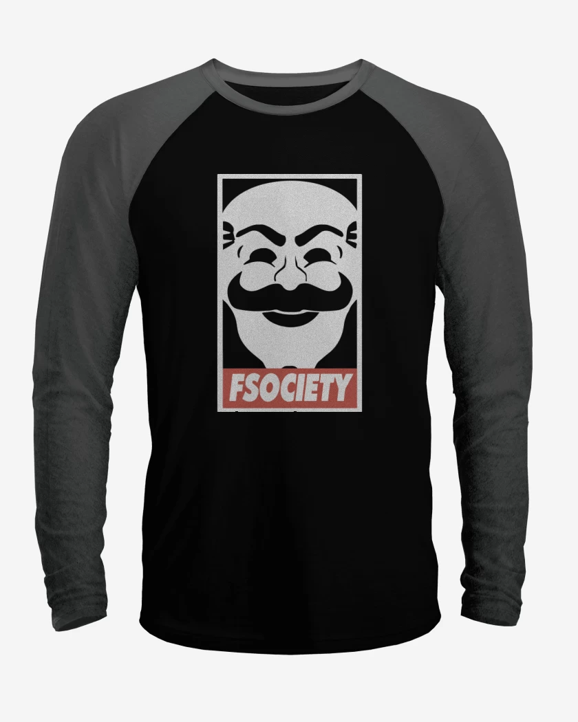 Polera Raglan Fsociety