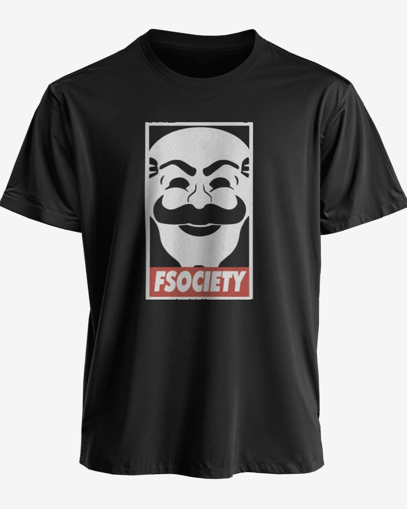 Polera premium Negro de Fsociety