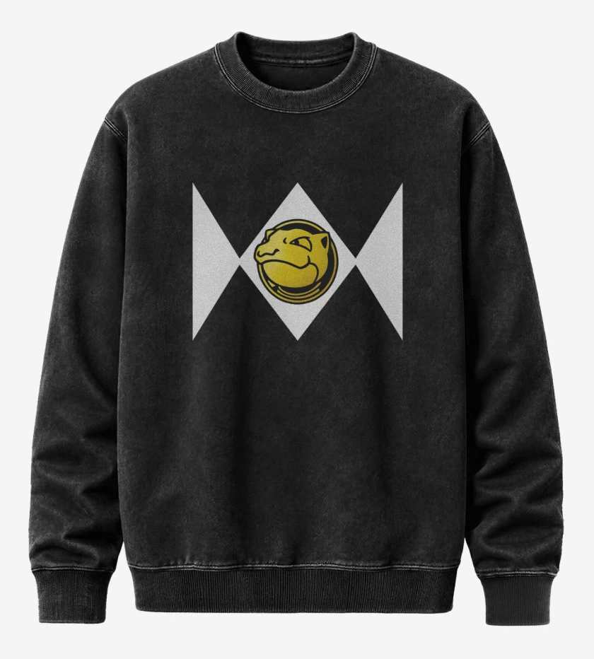 Poleron Polo Acid Wash Negro de Mighty Morphintoise