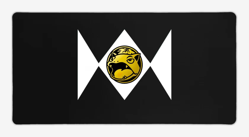 Mouse pad Gamer Negro de Mighty Morphinsaur
